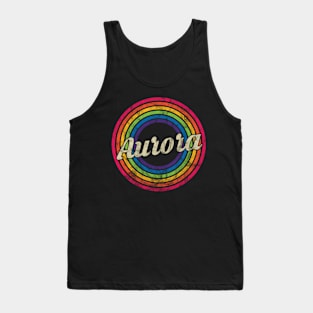 Aurora - Retro Rainbow Faded-Style Tank Top